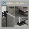 Aluminium shower profile matt black