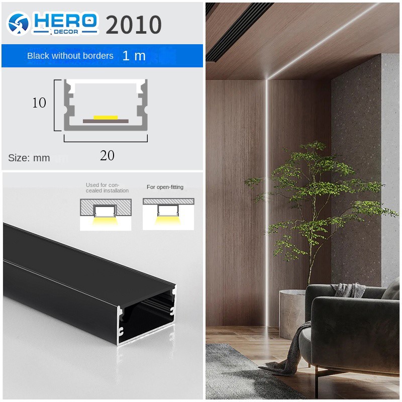 Wide Aluminum LED Profile in Commercial Facade, Corridor, And High-Ceiling Installations Wide Aluminum LED Profile in Commercial Facade, Corridor, And High-Ceiling Installations