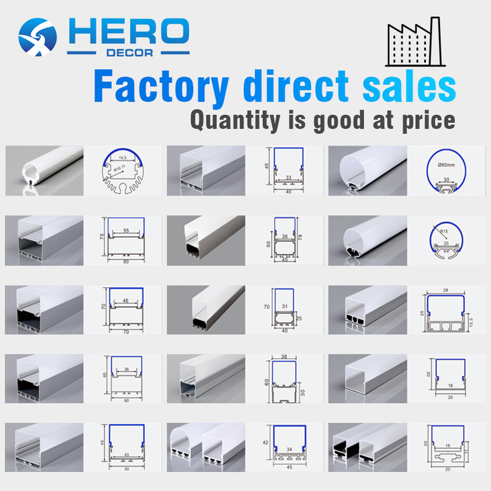 Wide Aluminum LED Profile Models and Drawings Wide Aluminum LED Profile Models and Drawings