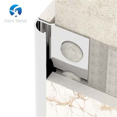 aluminum tile trim-round open type tiles